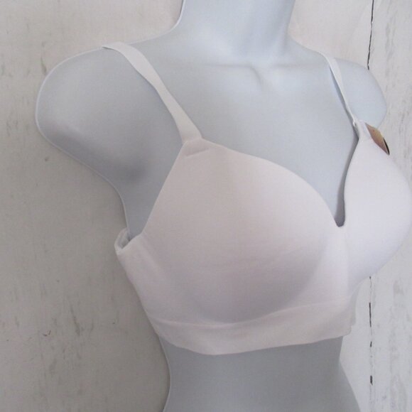 New TrueKind Bra M White Comfort Supportive Shaping Bralette Wireless - Picture 3 of 6
